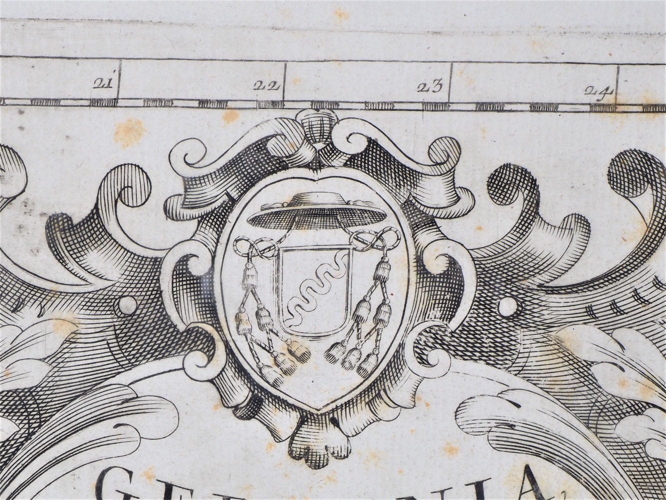 Map Germania Parte Occidentale, Coronelli, Venice, 1692. - Image 7 of 8