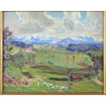 Erich Mercker (1891, Zabern - 1973, München) - Alpenlandschaft