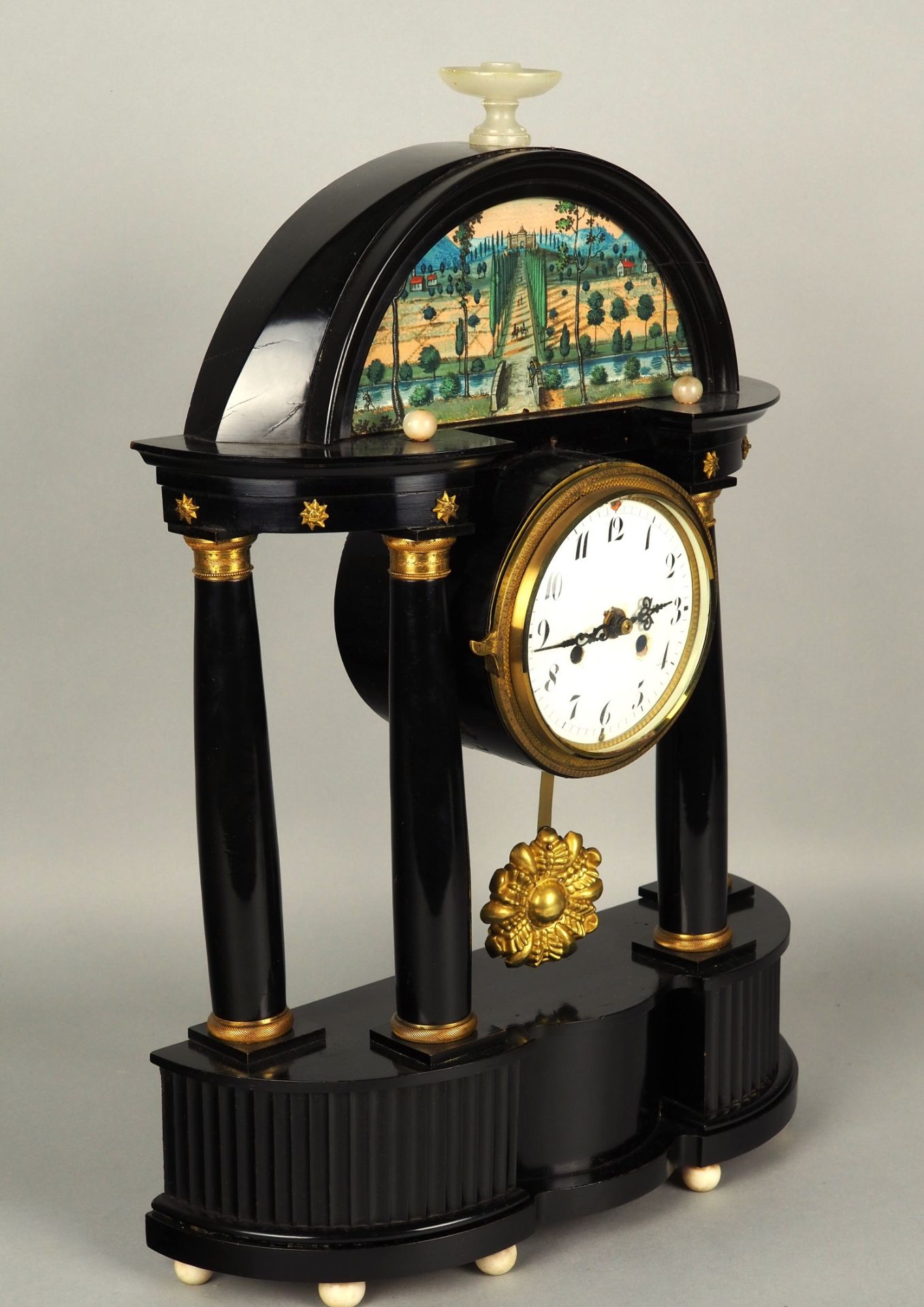 Biedermeier portal clock around 1840 - Image 2 of 6