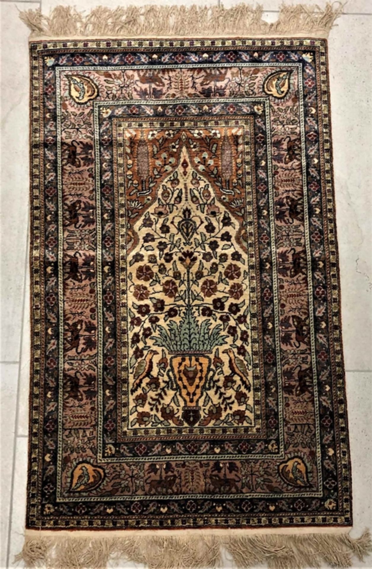 Orientteppich, Türkei, Kayseri, Seide , 68 x 110cm