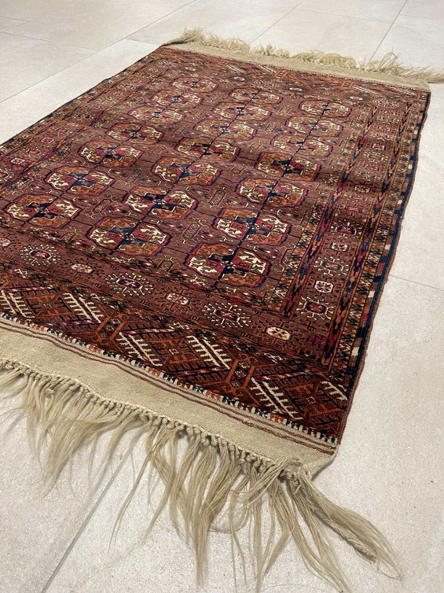 Turkmen Tekke, ca. 1920, 135x90cm - Bild 3 aus 4