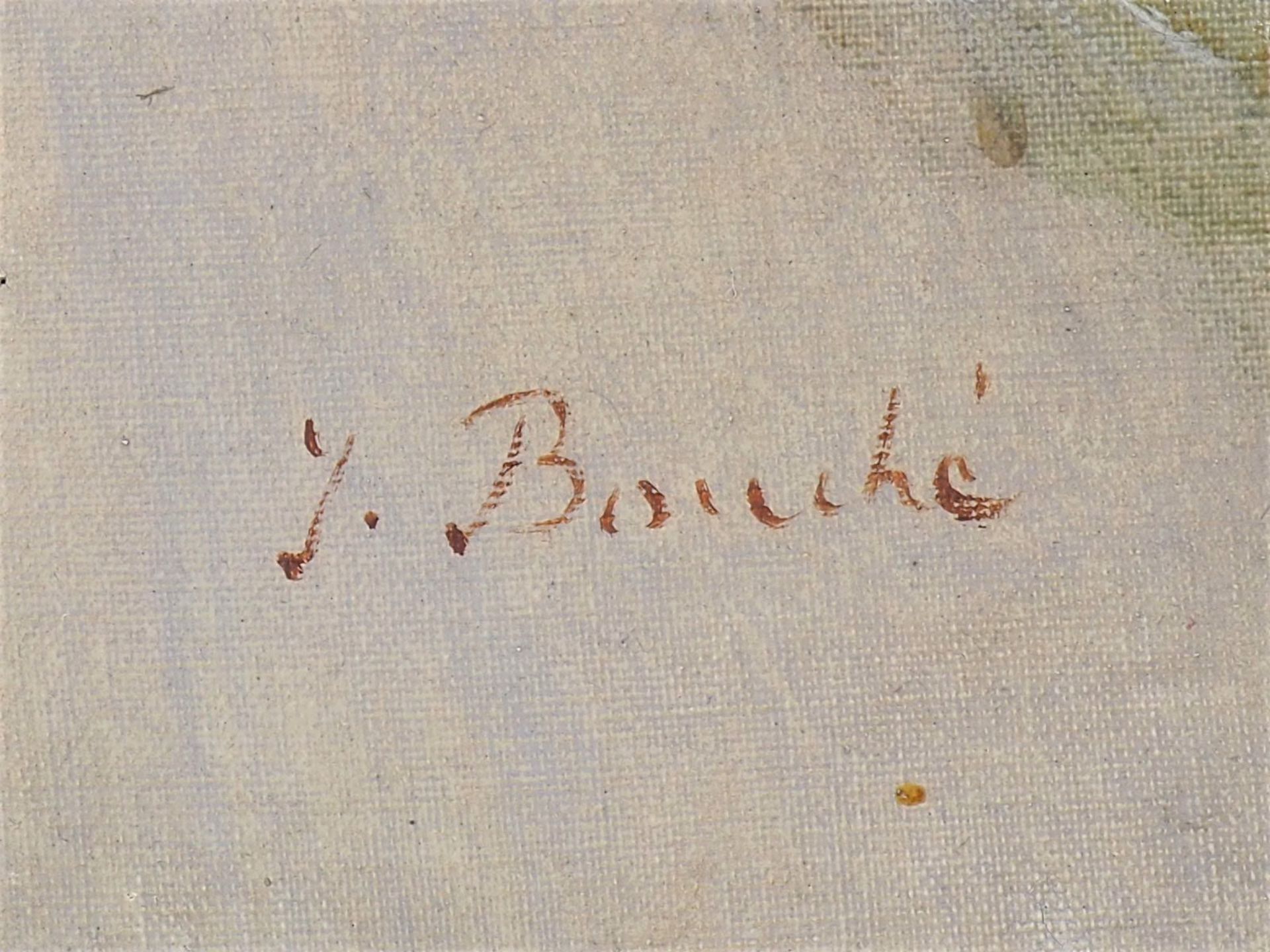 Damenporträt Ende 19. Jh. - sign. "J. Bouché" - Bild 3 aus 4