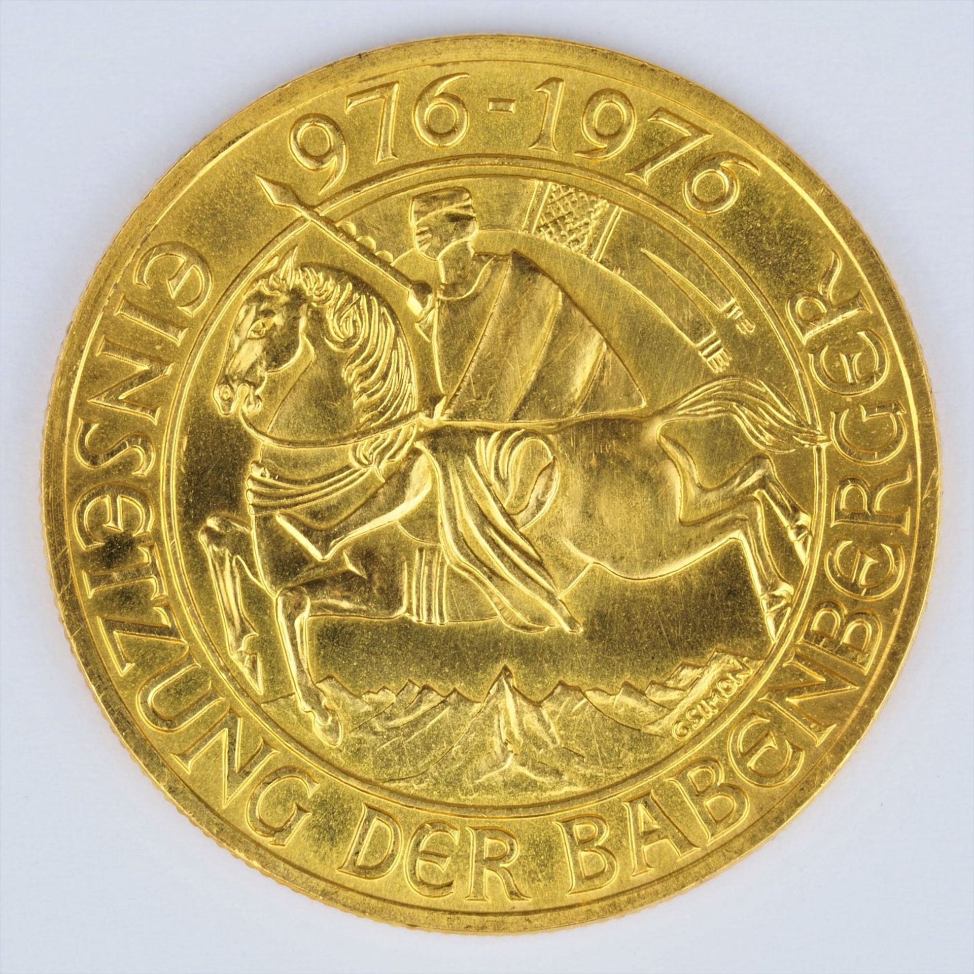 1000 Shilling gold coin, 1976, Babenberger.