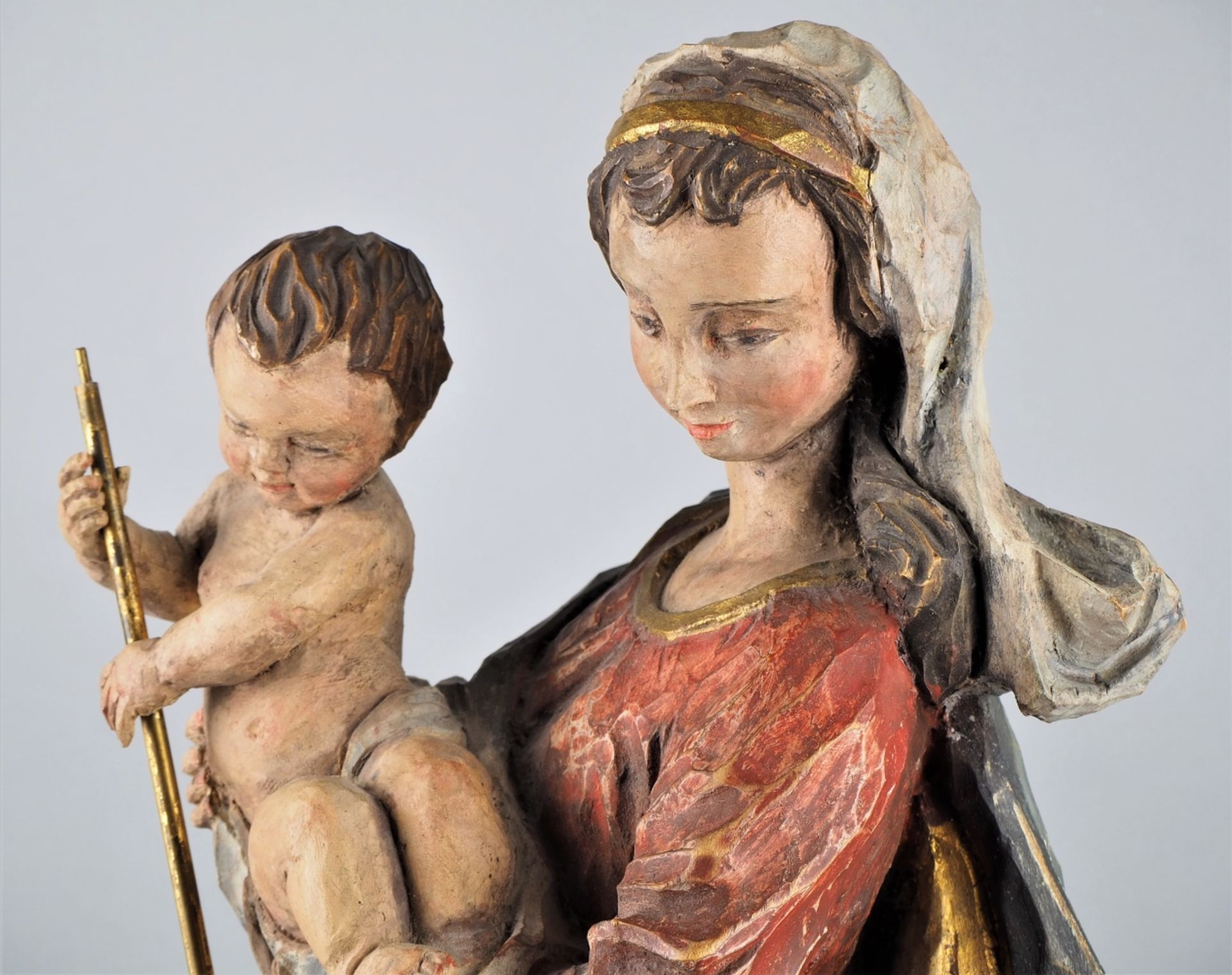 Madonna with baby-Jesus, early 20th c. - Image 3 of 4