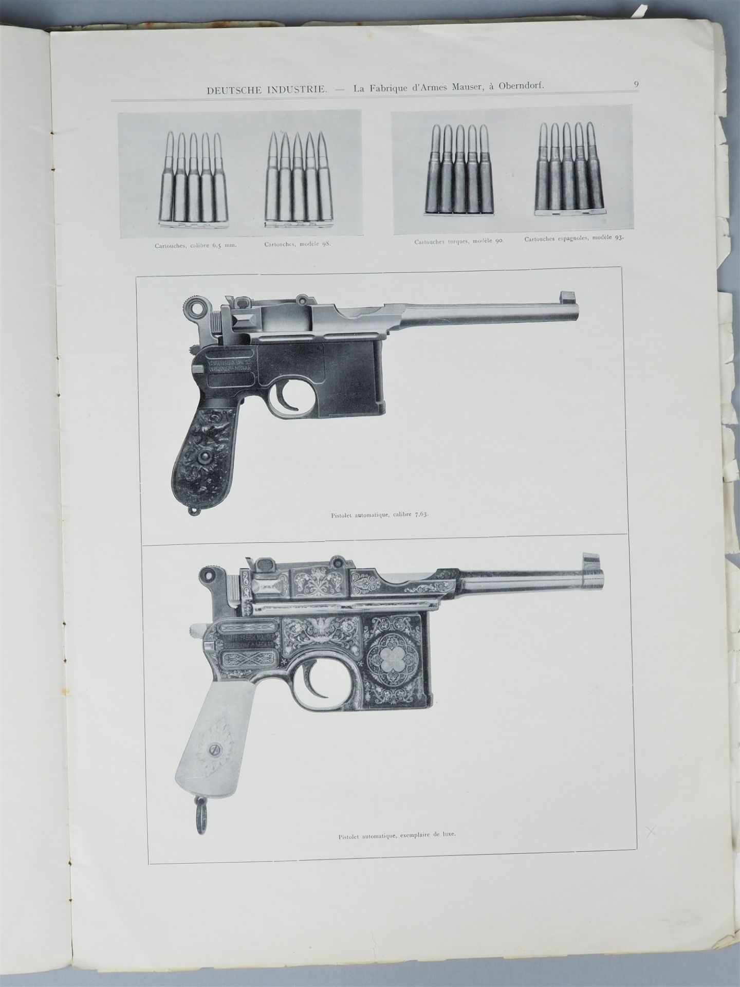 Frühe Mauser Waffen Literatur "Fabrique d'Armes Mauser" um 1908 - Bild 4 aus 5