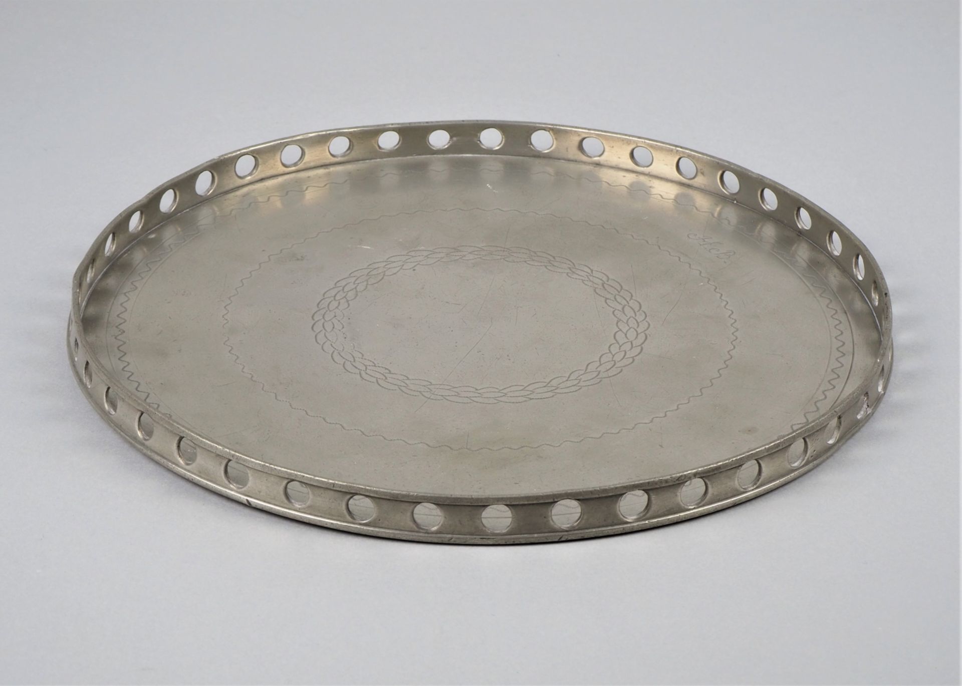Pewter plate, 1788 - Image 4 of 4