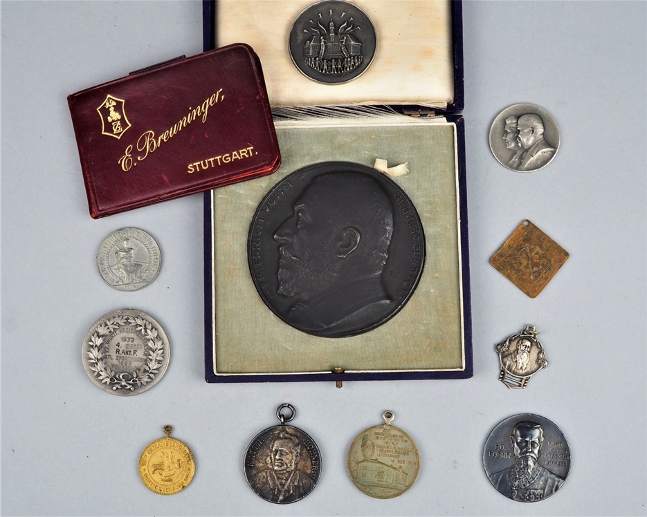 Mixed lot of rare medals Kingdom of Württemberg, around 1900