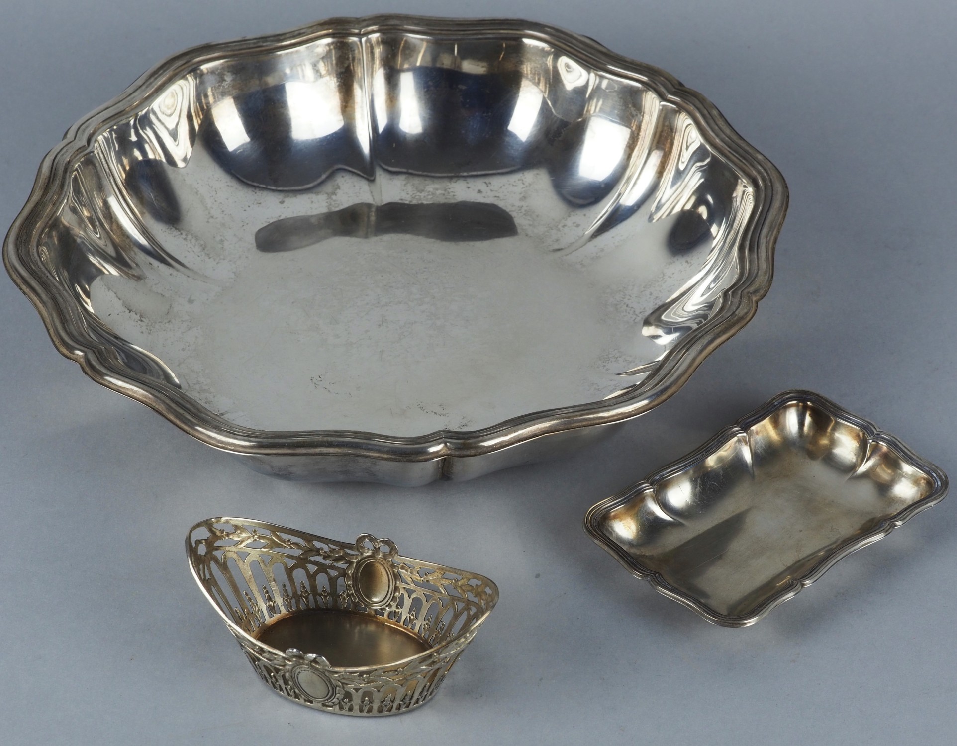 Mixed lot of silver bowls, 1st half 20th c.