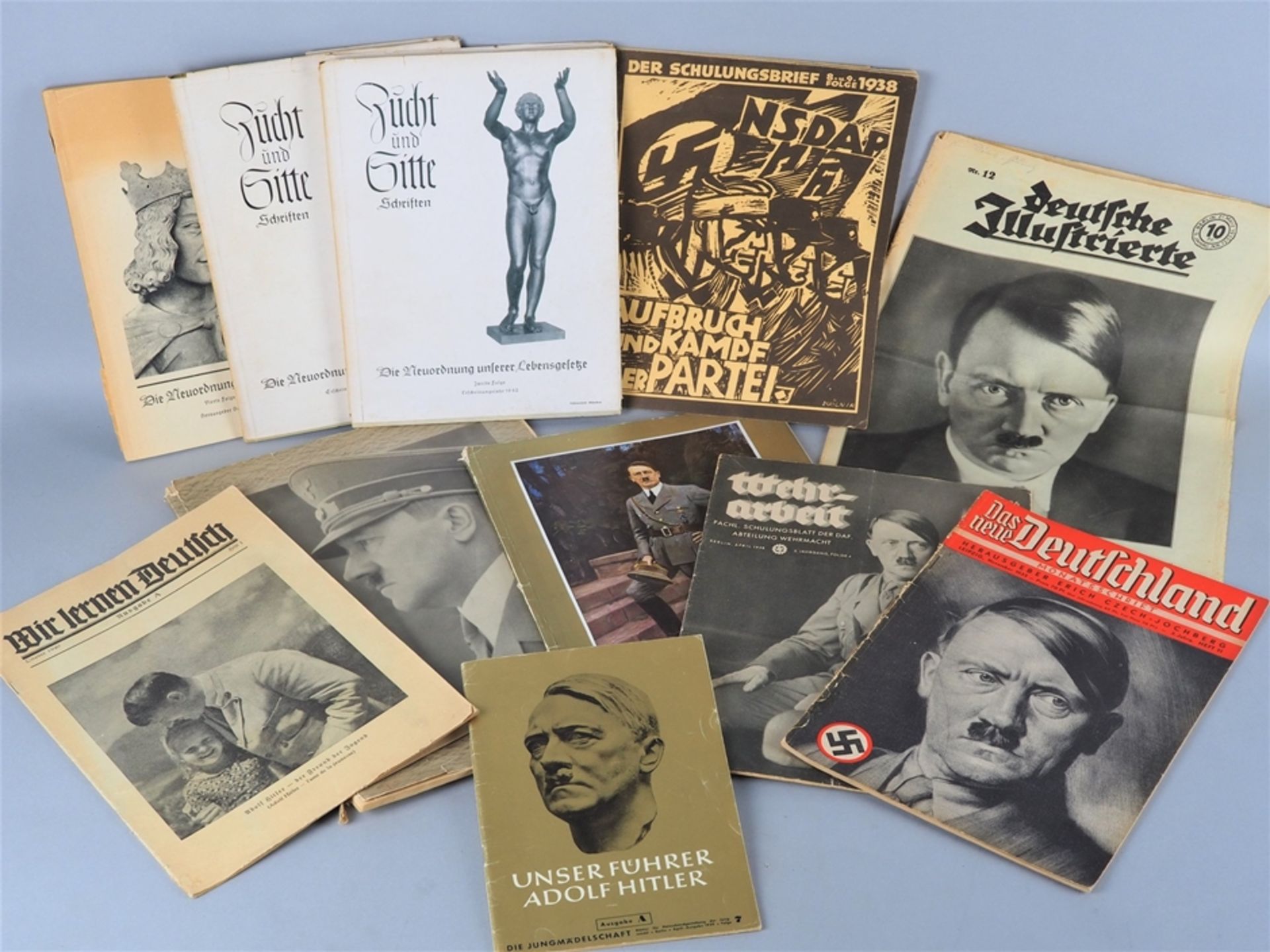 Konvolut NS literature 3rd Reich, among other things art - 11 pieces