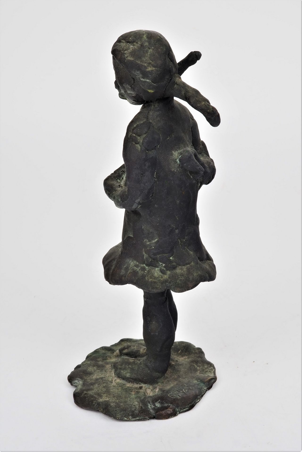 Margret Hofheinz-Döring (1910, Mainz - 1994, Bad Boll) - Bronzeplastik Mädchen - Bild 2 aus 4