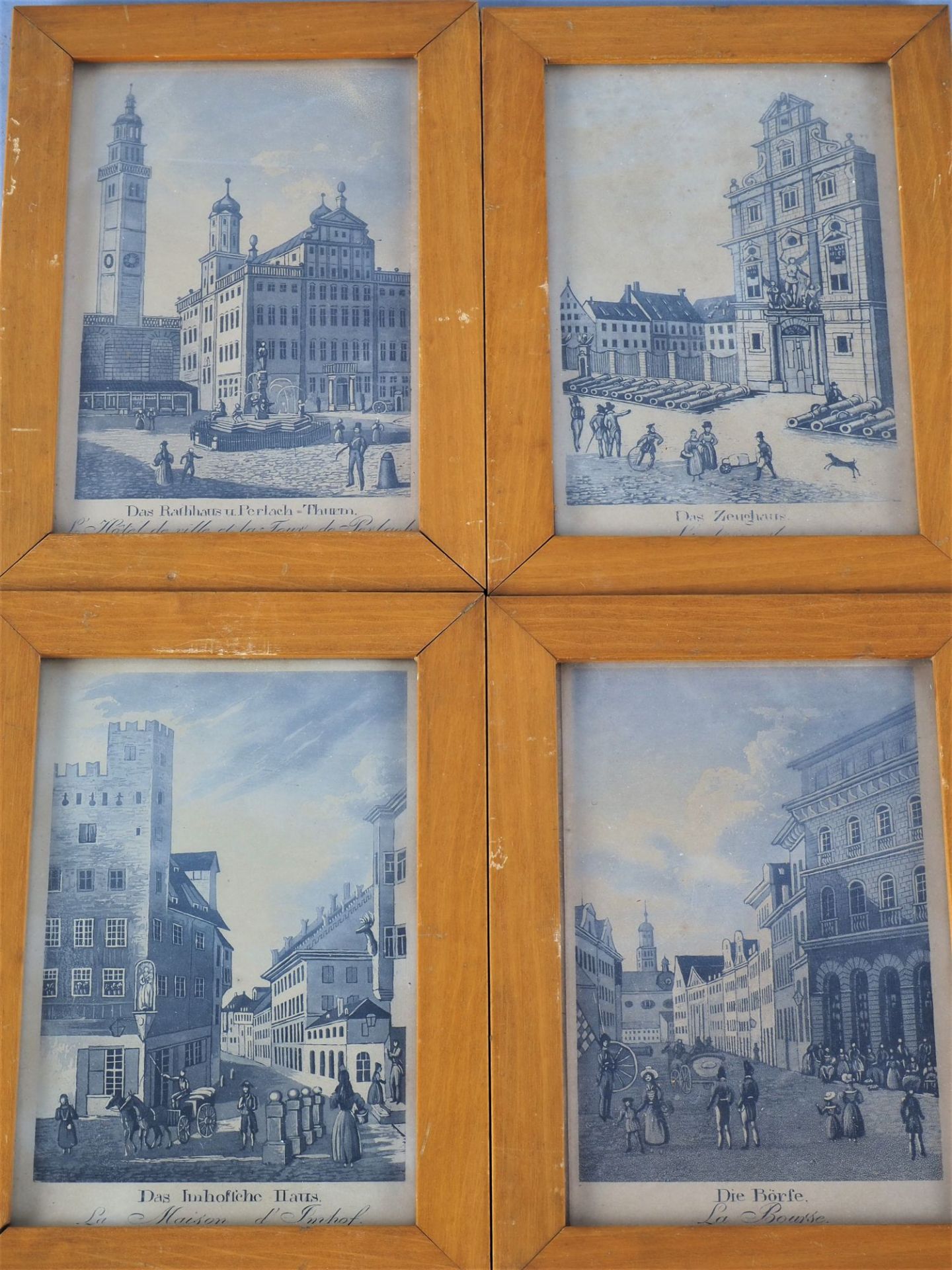 Mixed lot of small lithographs, city views Augsburg, 19th century, 9 pieces - Image 3 of 4