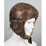 Leder Fliegerhelm Airaile, Frankreich um 1920