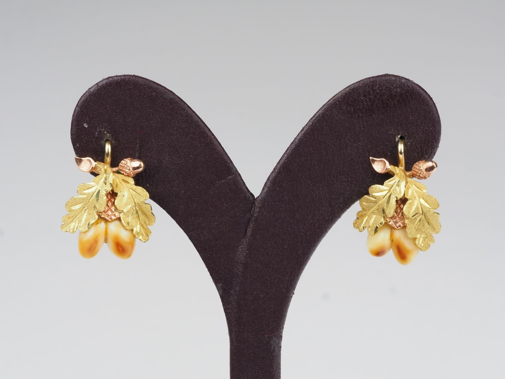 Paar Grandl Ohrringe, 14kt Gold - Bild 4 aus 6