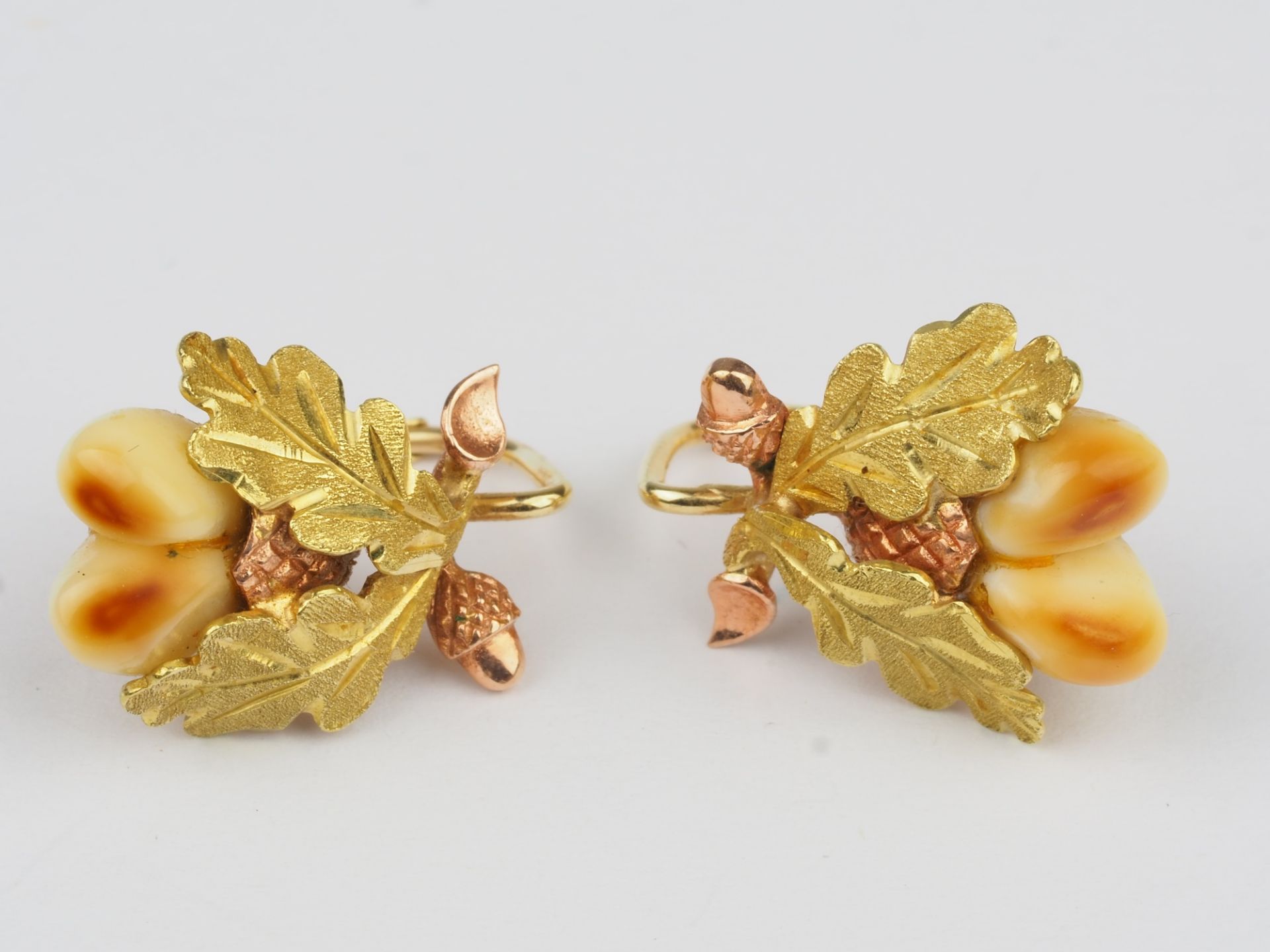 Paar Grandl Ohrringe, 14kt Gold - Bild 2 aus 6
