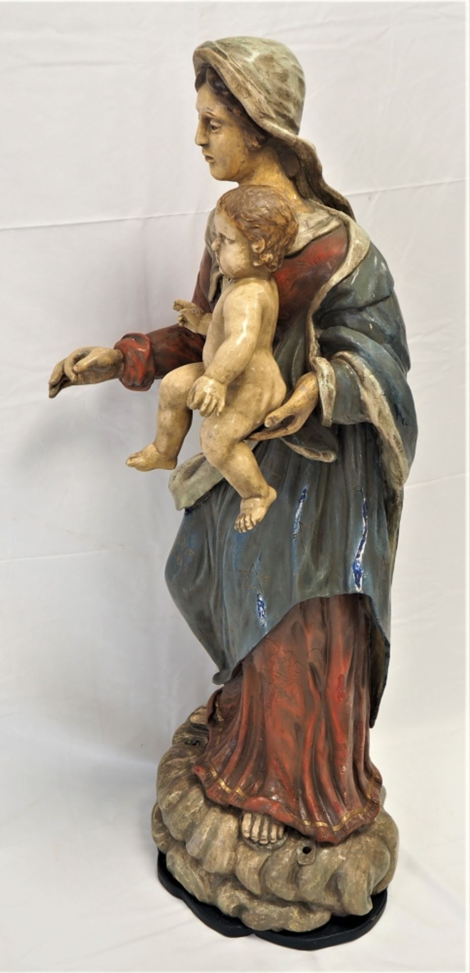 Madonna mit Jesuskind, Mitte/Ende 19.Jh. - Bild 2 aus 6