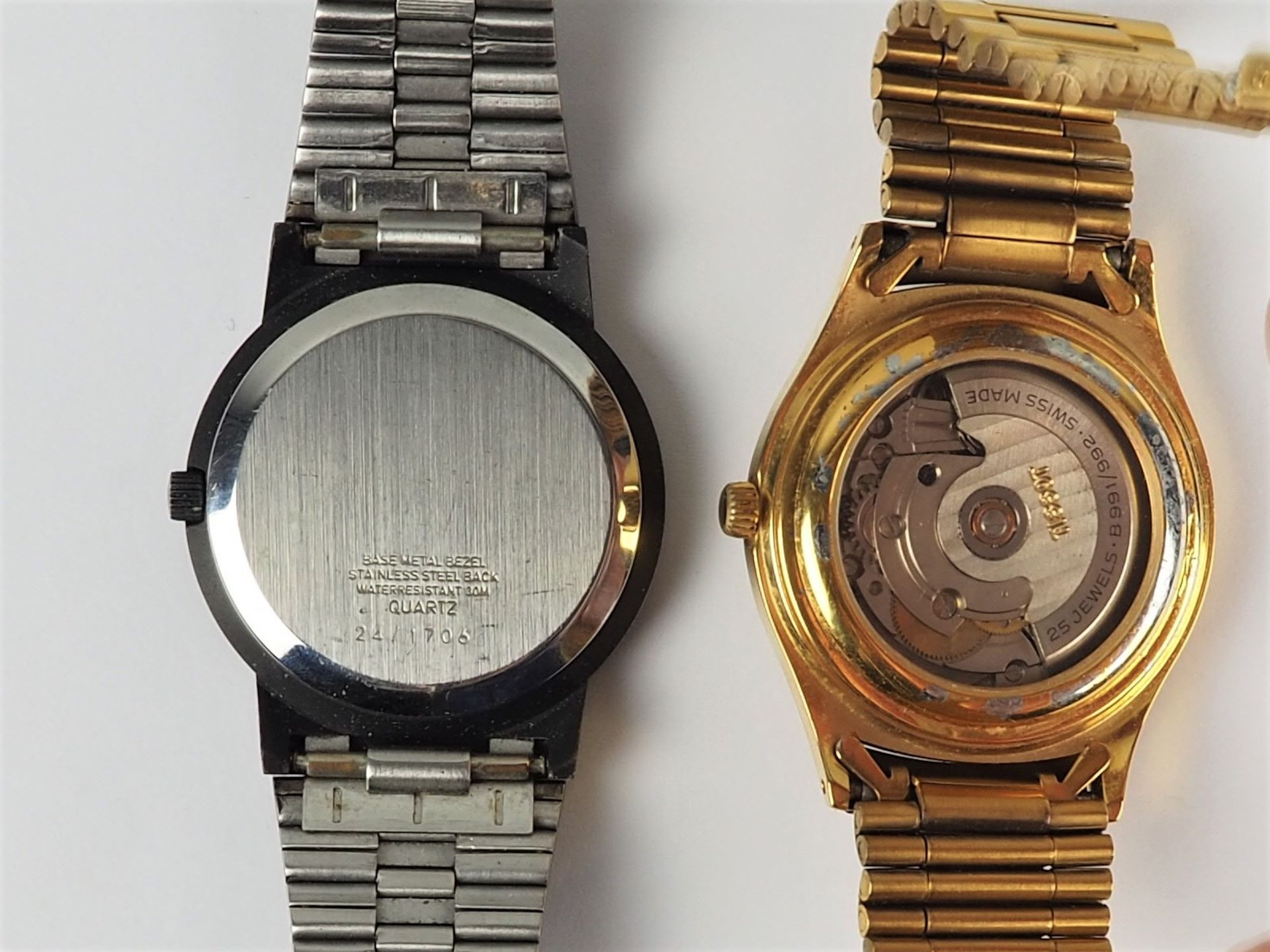 2 Armbanduhren, Tissot Automatik vergoldet und Junghans Solar 1 - Bild 2 aus 2