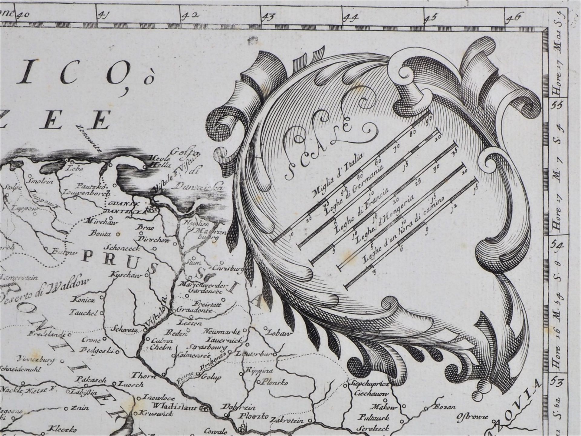 Map Germania Parte Occidentale, Coronelli, Venice, 1692. - Image 4 of 8