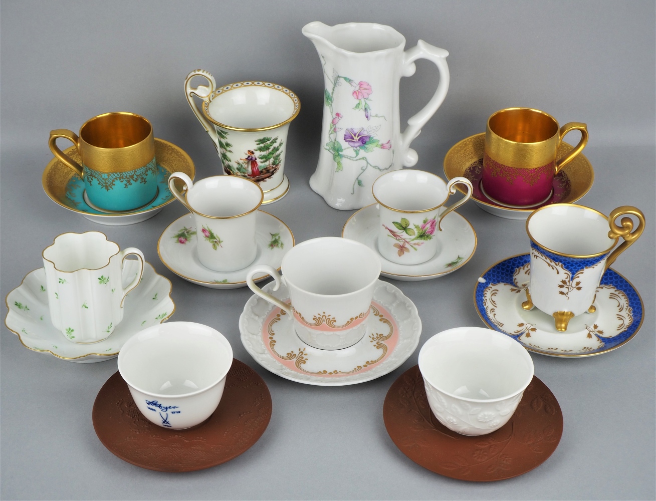 Assorted collection of cups, 2nd half of the 20th century.
