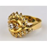 Brillantring, 14k Gold