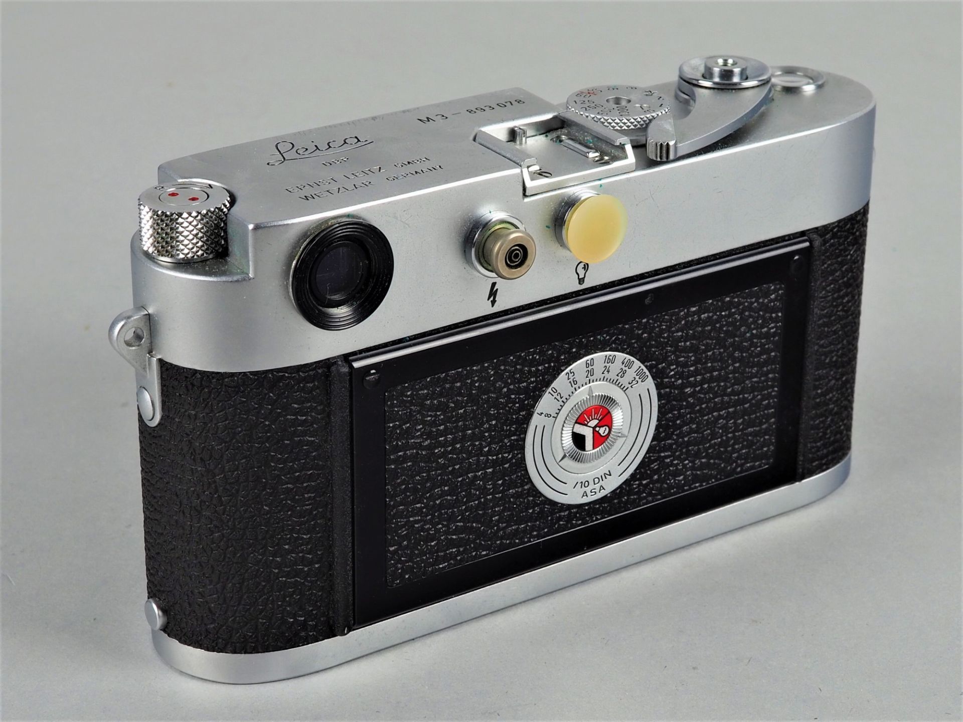 Frühe Leica M3 Kamera, 1957, mit Leitz Summicron und Hektor Objektiv - Bild 3 aus 5