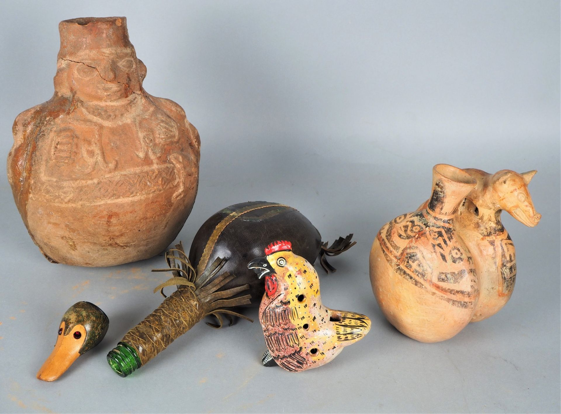 Mixed lot of South American clay vessels (13 pieces), Ecuador/Peru - Image 5 of 8