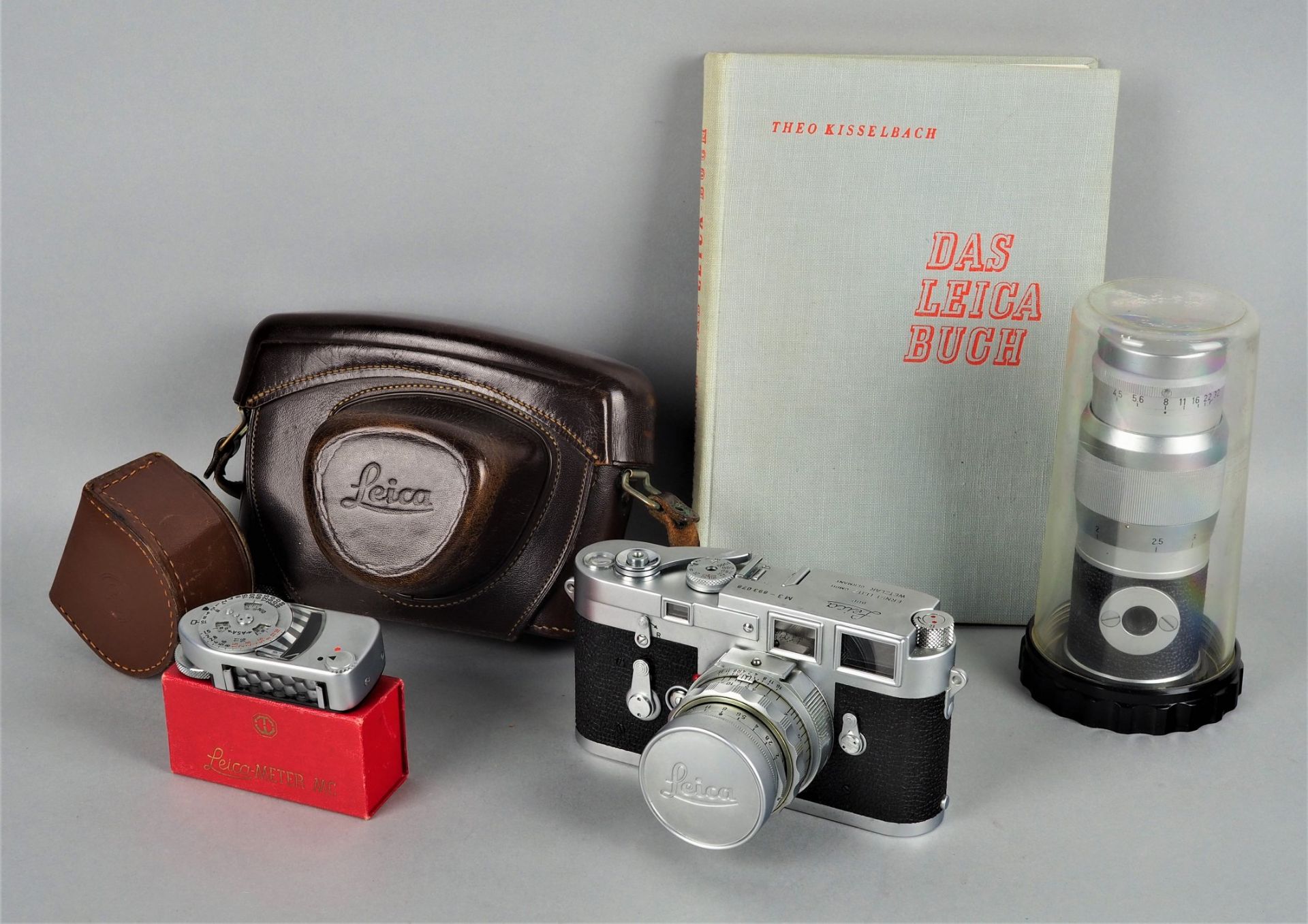 Frühe Leica M3 Kamera, 1957, mit Leitz Summicron und Hektor Objektiv