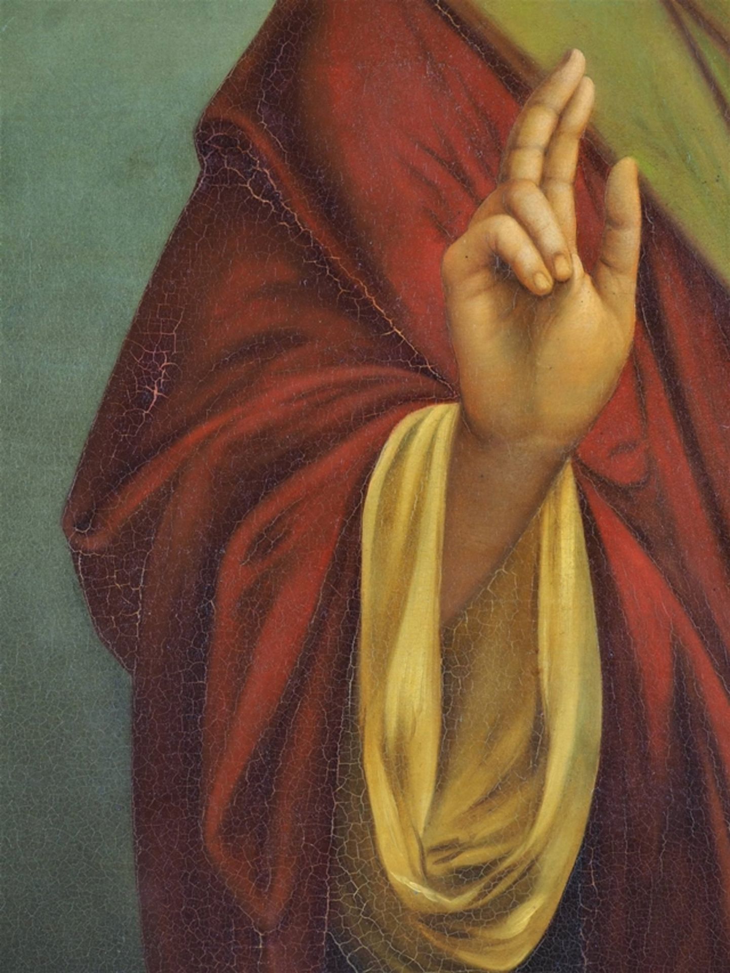 Großes Jesus Gemälde, sign. F. Müller 1931 - Bild 4 aus 7