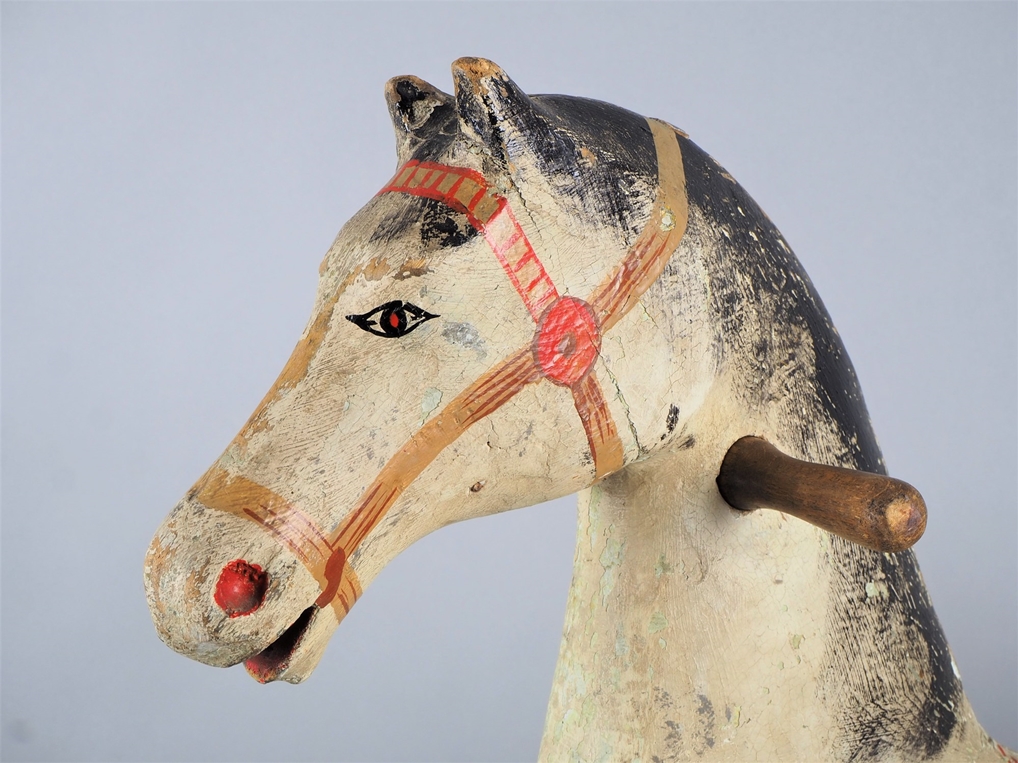 Wooden rocking horse or carousel horse, 20s/30s. - Image 3 of 3