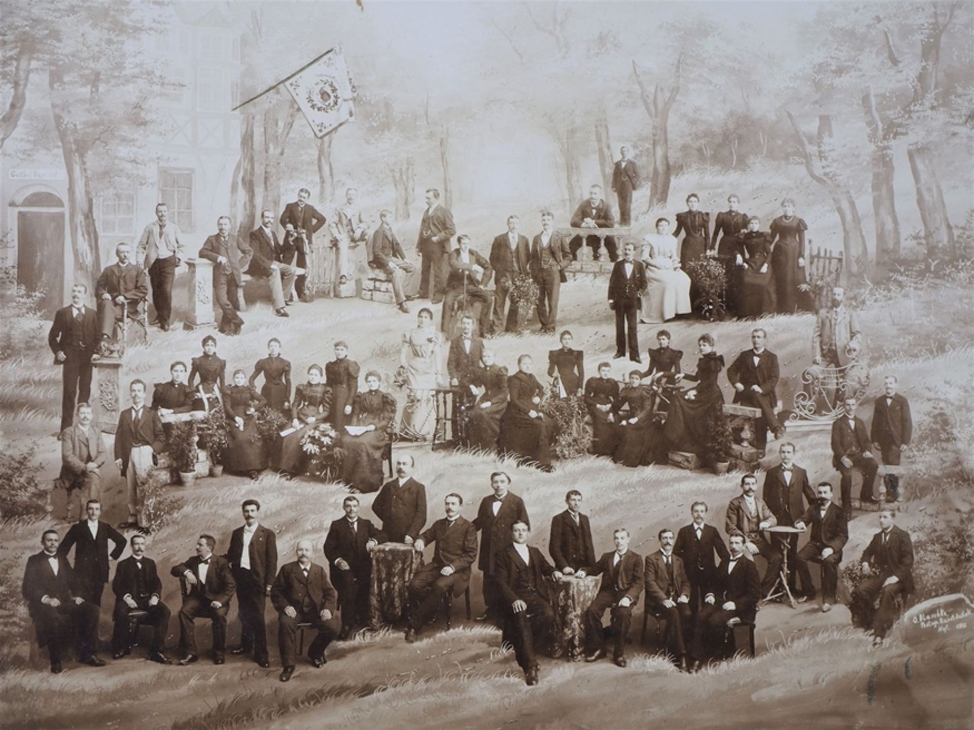 Konvolut Reservistenbilder und andere Gruppenfotos, um 1900 - Bild 5 aus 5