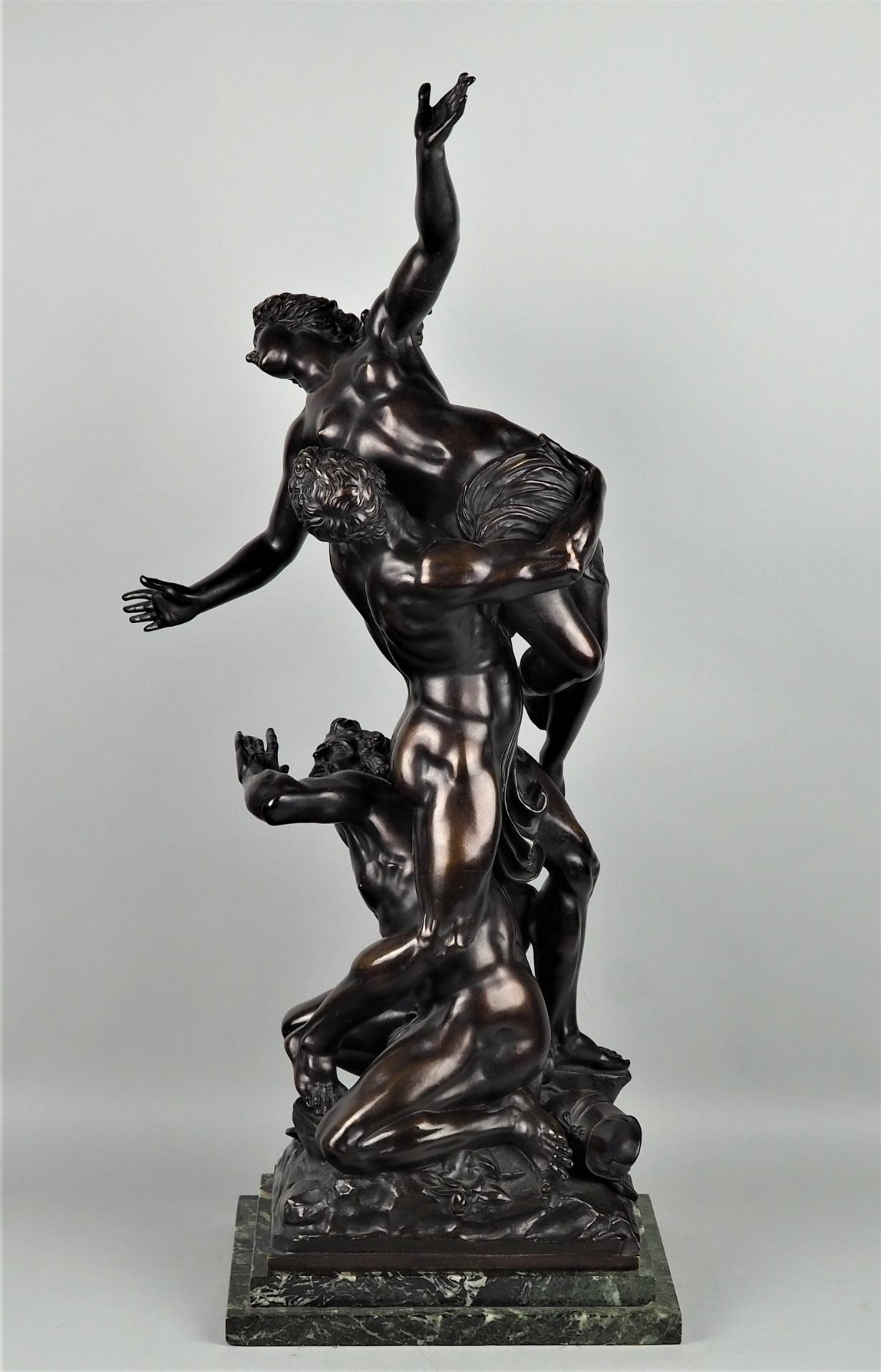 Imposante monumentale Bronze "Raub der Sabinerin" nach Giambologna 19.Jhd - Bild 2 aus 7