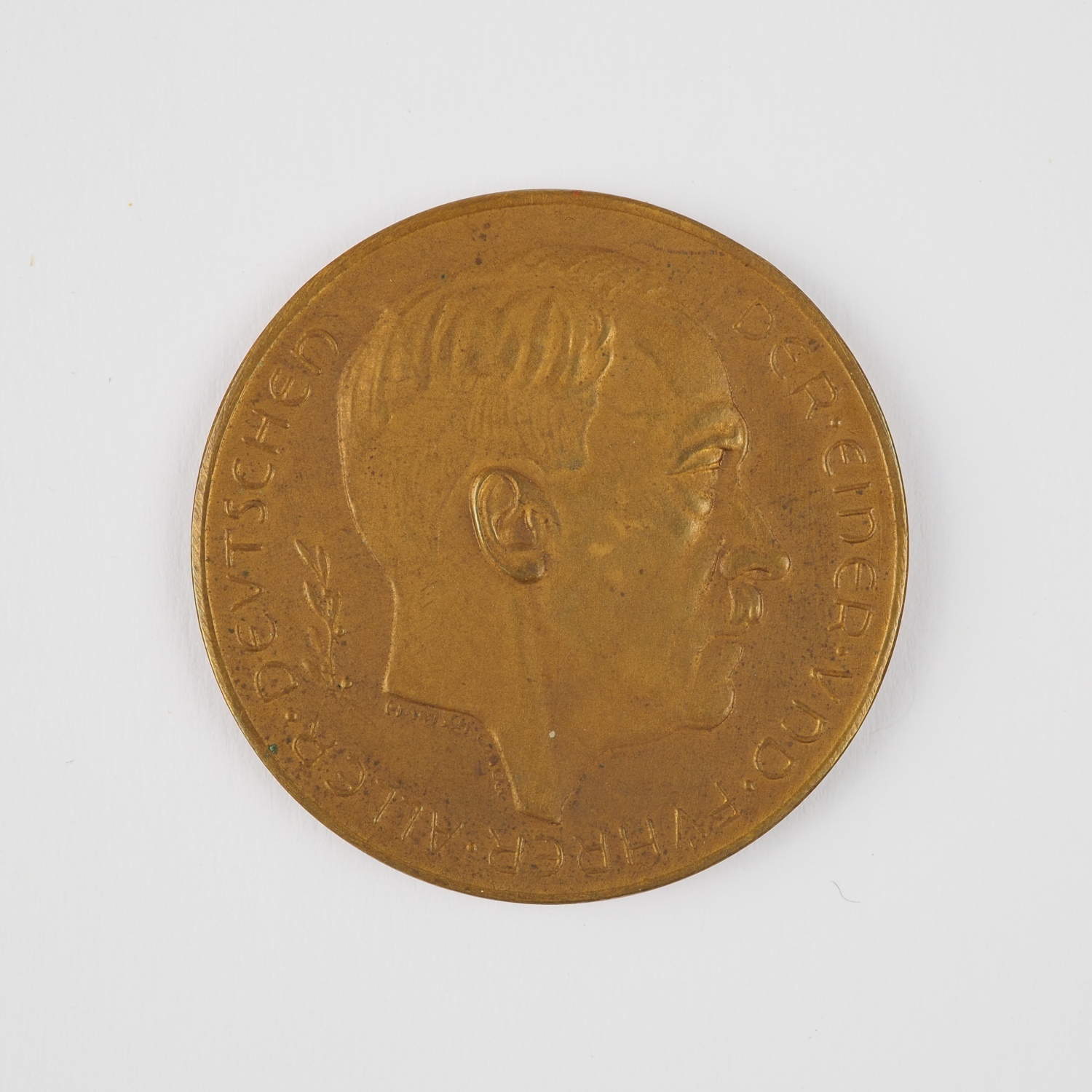 Third Reich: Bronze medal Adolf Hitler, 1938 Munich Agreement - Image 2 of 3