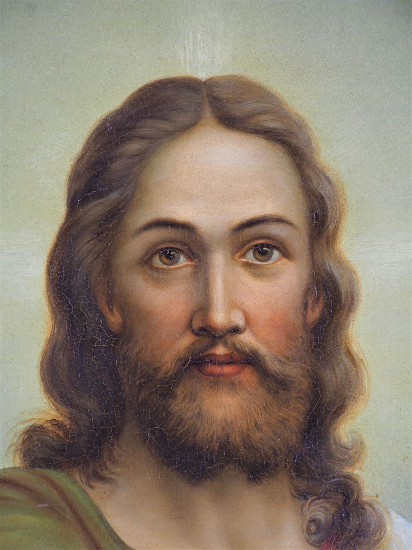 Großes Jesus Gemälde, sign. F. Müller 1931 - Bild 3 aus 7