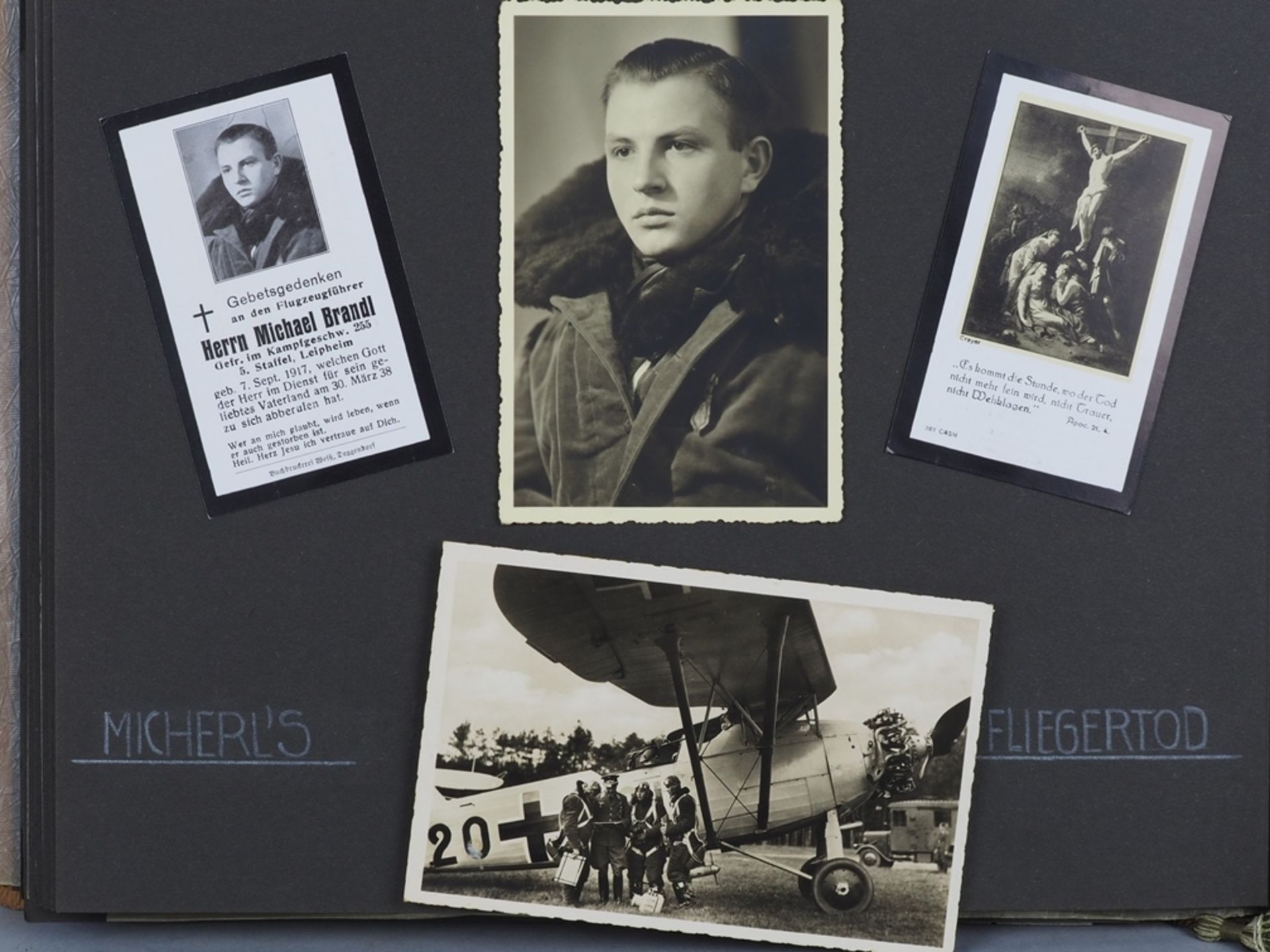 Luftwaffe (Wehrmacht), Fotoalbum Jagdflieger, Kampfgeschwader 255, Leipheim - Bild 3 aus 15