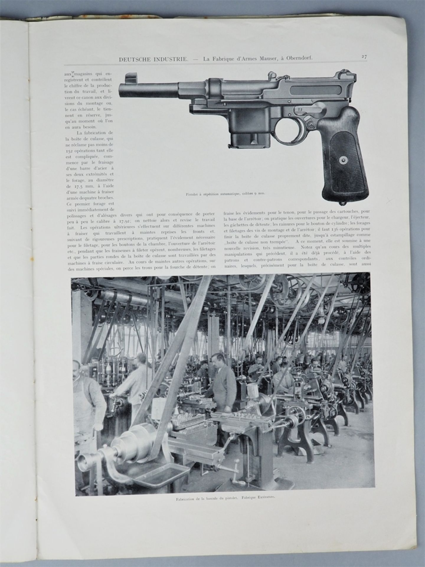 Frühe Mauser Waffen Literatur "Fabrique d'Armes Mauser" um 1908 - Bild 5 aus 5