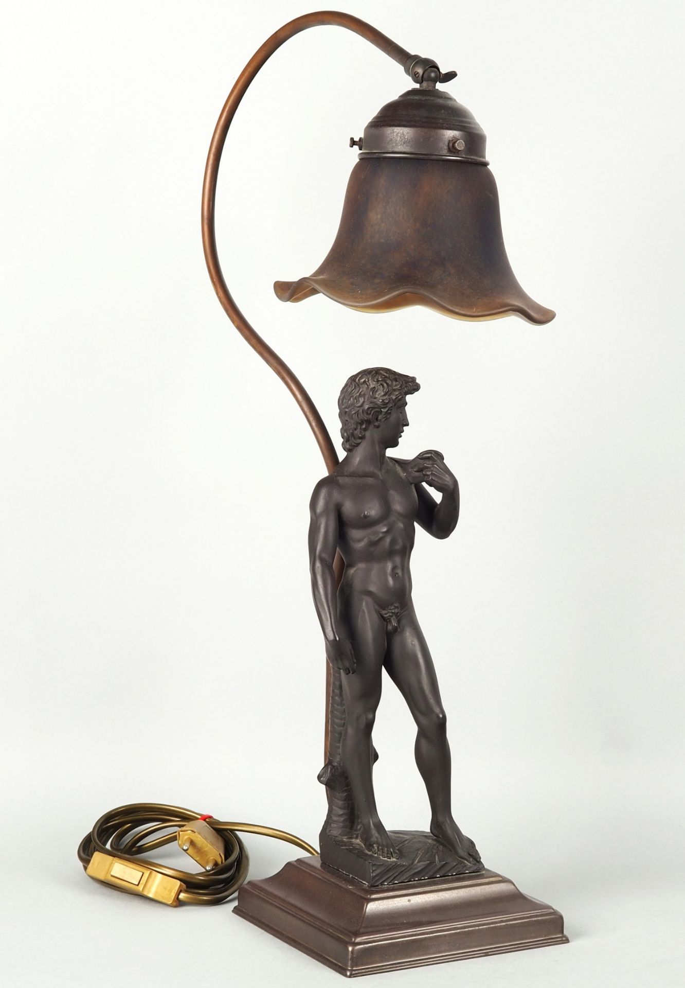 Figural lamp after Michelangelo's David - Image 2 of 3