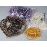 Konvolut Quarz Schmuck (4 Varianten), Gew. 2kg