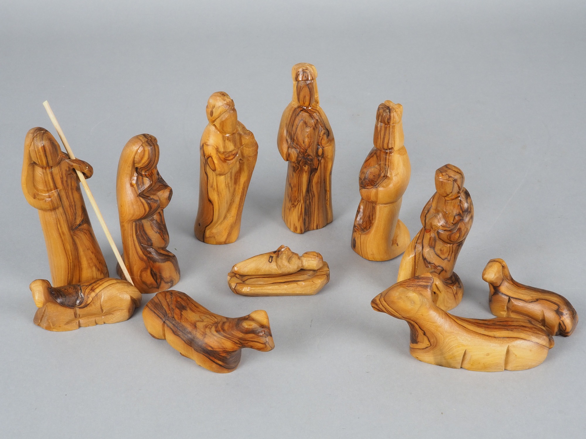 Modern nativity figures