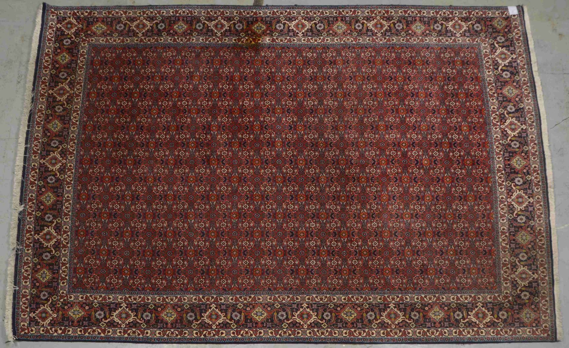 Bidjar, feine sehr feste Knüpfung, dichter Flor - in gutem Zustand; Maße 300 x 202 cm 