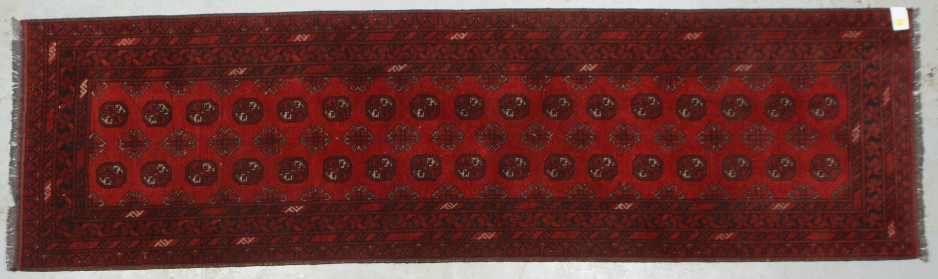 Turkmen-Galerie, Wolle auf Wolle, Flor in gutem Zustand; Maße 291 x 83 cm