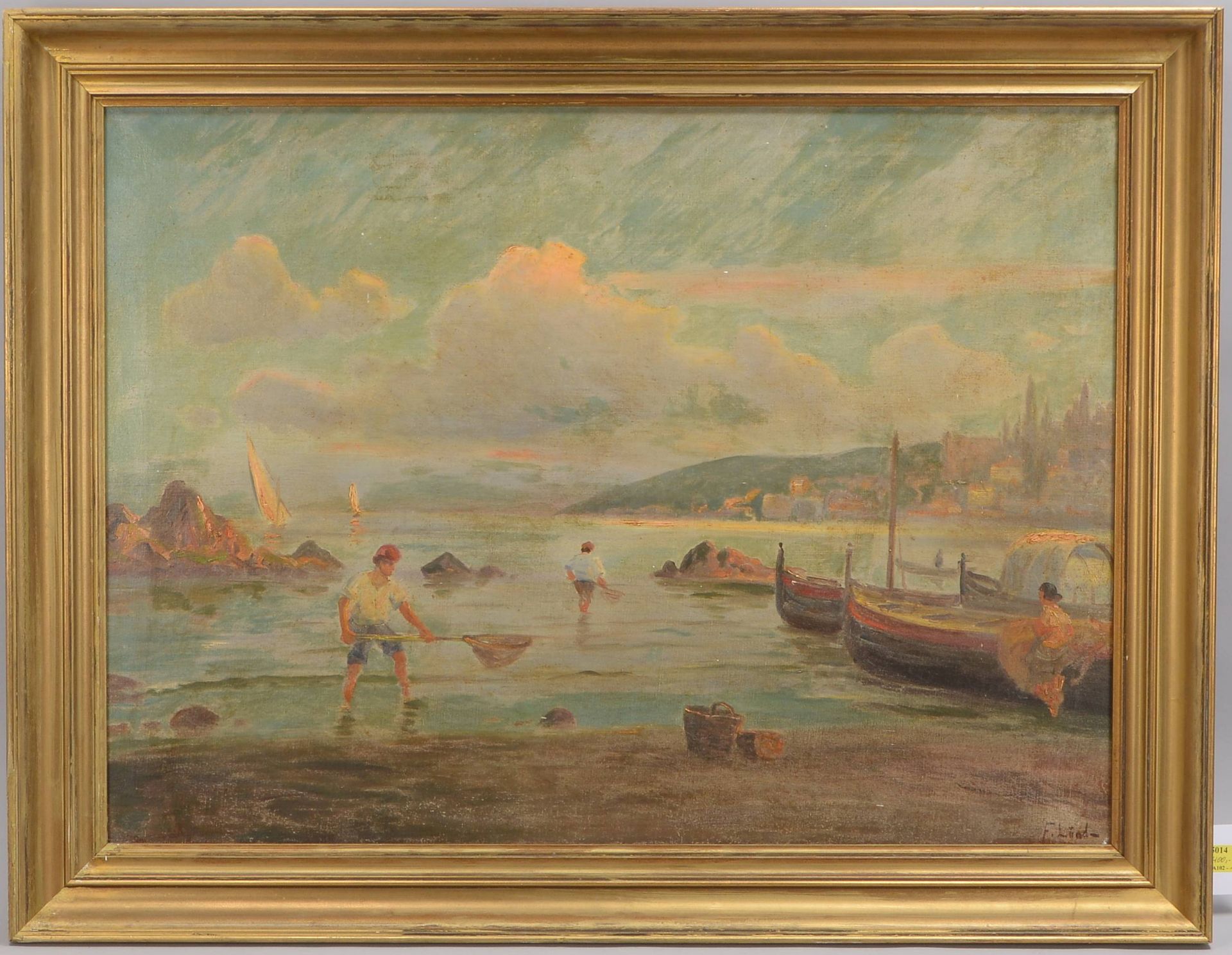 Lund, Frederik Christian (1826 - 1901, Kopenhagen; d&auml;nischer Historienmaler/Landschaftsmaler, s