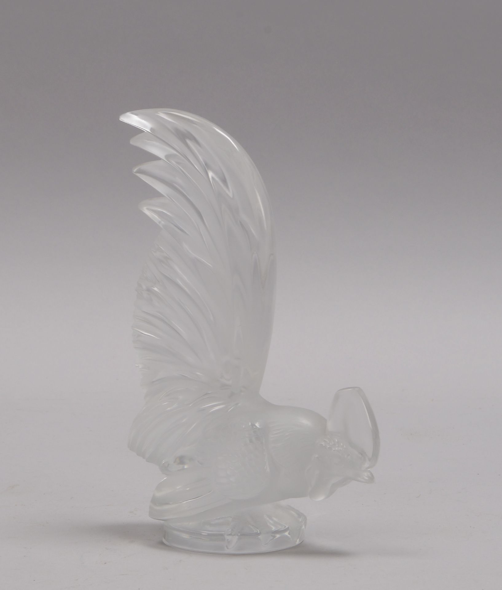 Lalique/Frankreich, Glasskulptur, 'Hahn', signiert; Höhe 20,5 cm