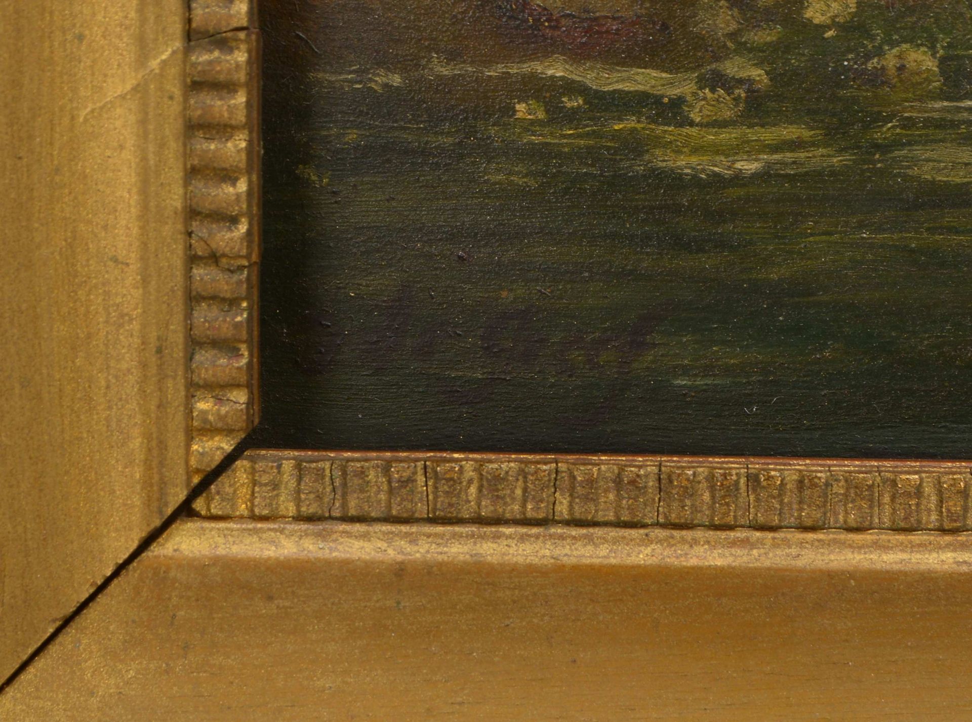 Degreef, Jean-Baptiste (1852 - 1894), 'Kinder am Teich', Öl auf Holz/gerahmt, unten links signiert;  - Bild 2 aus 2