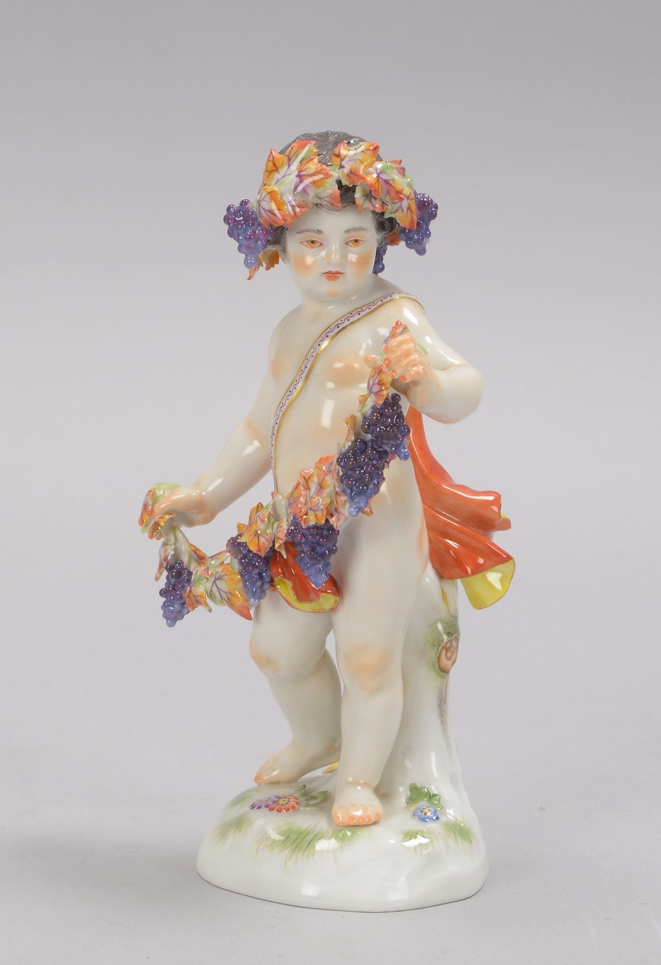 Meissen (I. Wahl), Porzellanfigur, &#039;Der Herbst&#039; (allegorische &#039;Bacchus&#039;-Darstell