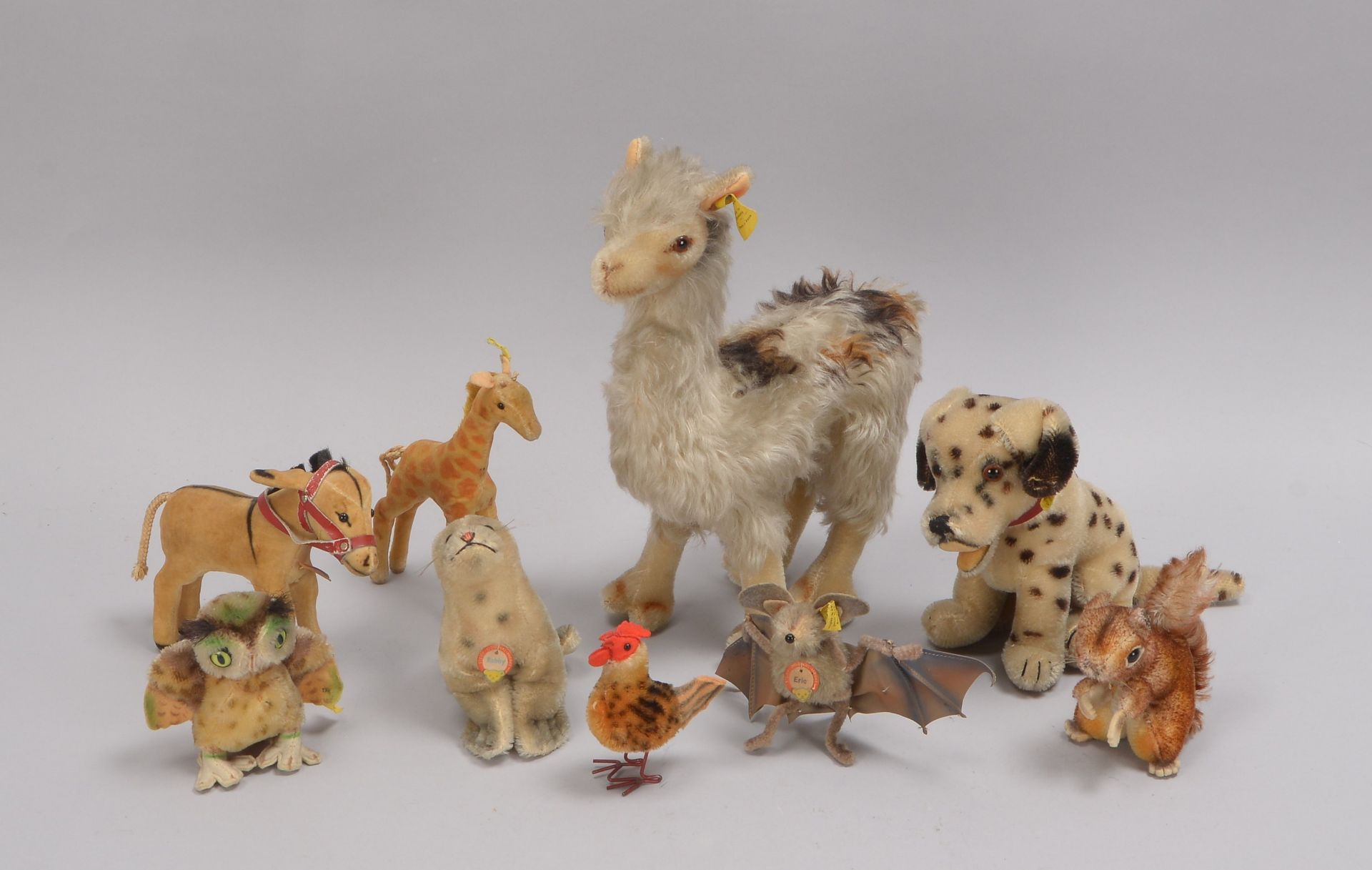 Kleine Sammlung Steiff-Sammlerfiguren, unterschiedliche Tiermotive, verschiedene Größen und Zustände - Bild 2 aus 2