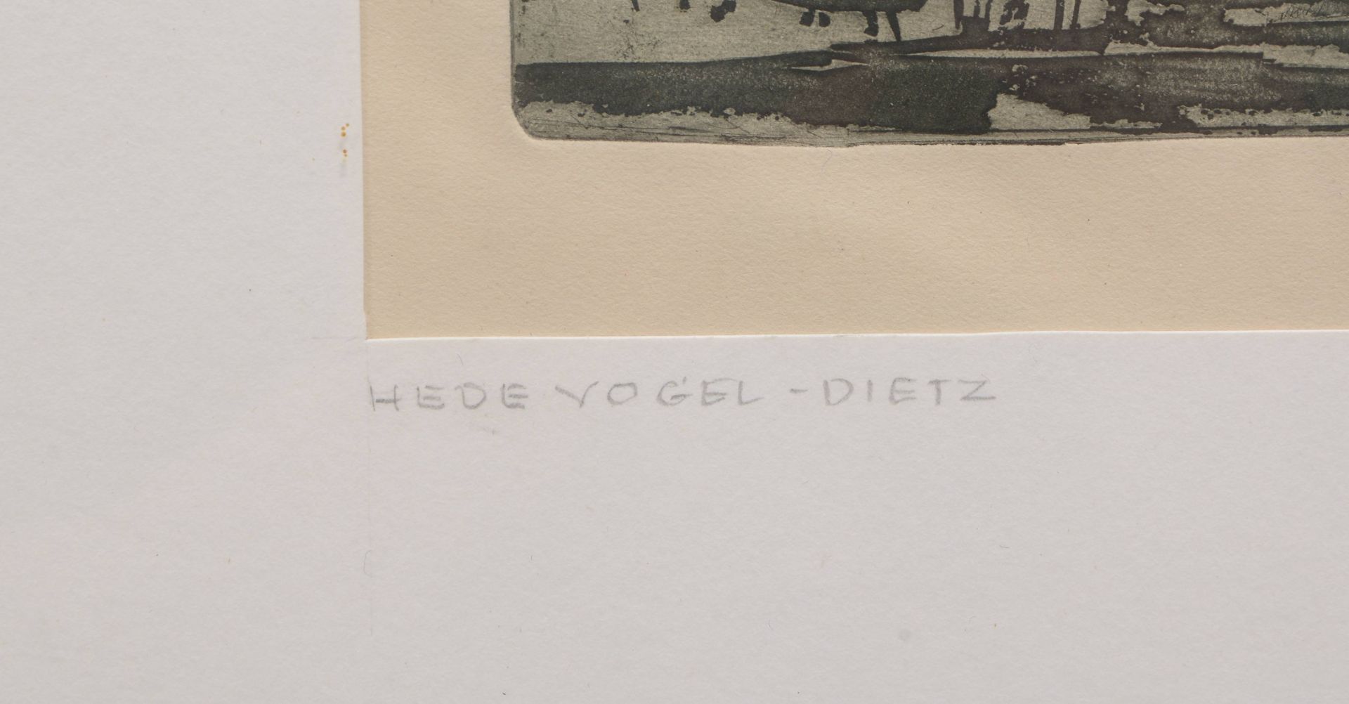 Vogel-Dietz, Hede (*1917 Friedrichshafen/Bodensee - ?, deutsche Malerin; Ehefrau des Malers und Graf - Bild 2 aus 2