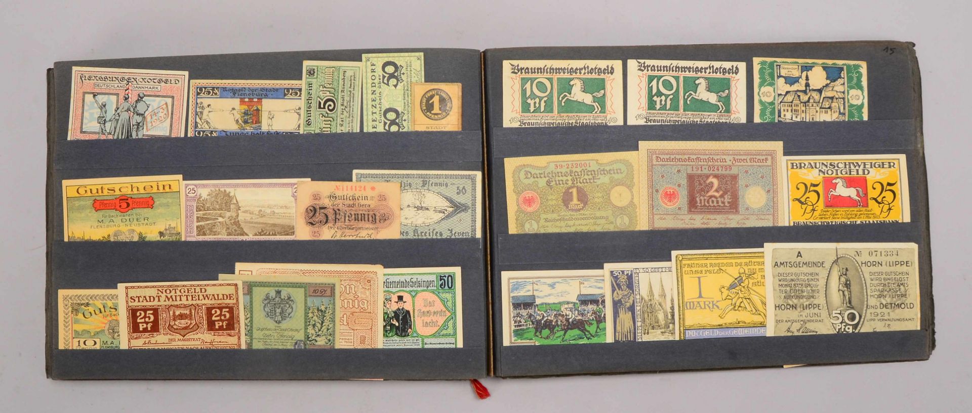 &#039;Notgeld&#039;: kleine feine Sammlung - sehr saubere Scheine ohne Knicke oder Gebrauchsspuren; - Image 7 of 7