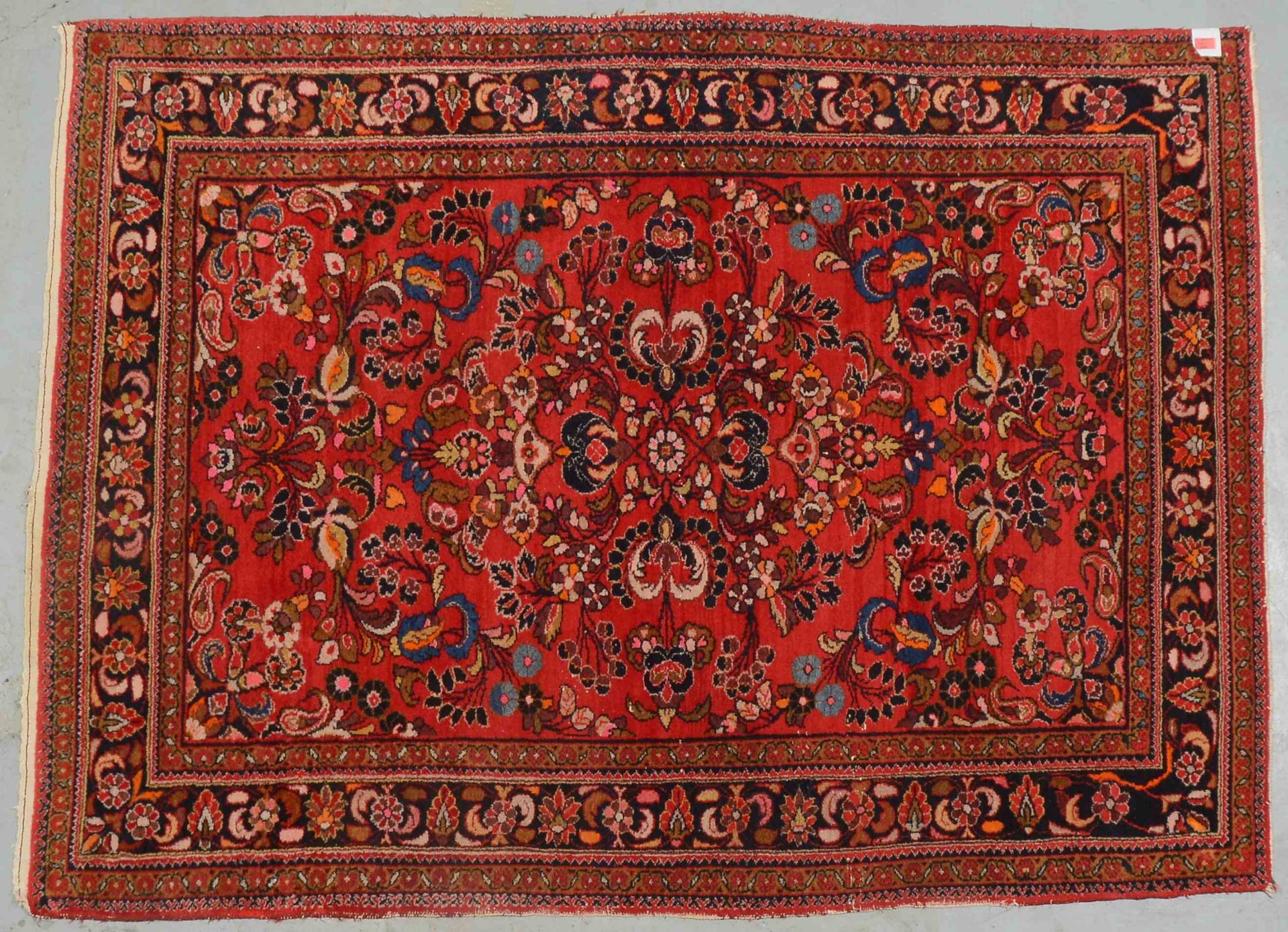 Bakhtiari, gleichmäßiger Flor; Maße 217 x 155 cm (Shirazi mit Gebrauchsspuren)