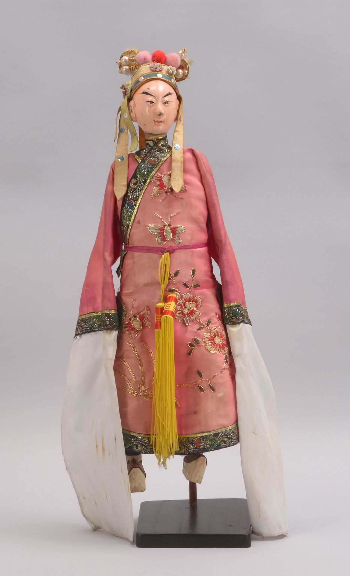 Antike Puppe (Japan, Meiji-Periode/um 1900), stehende m&auml;nnliche Figur, mit traditioneller Bekle