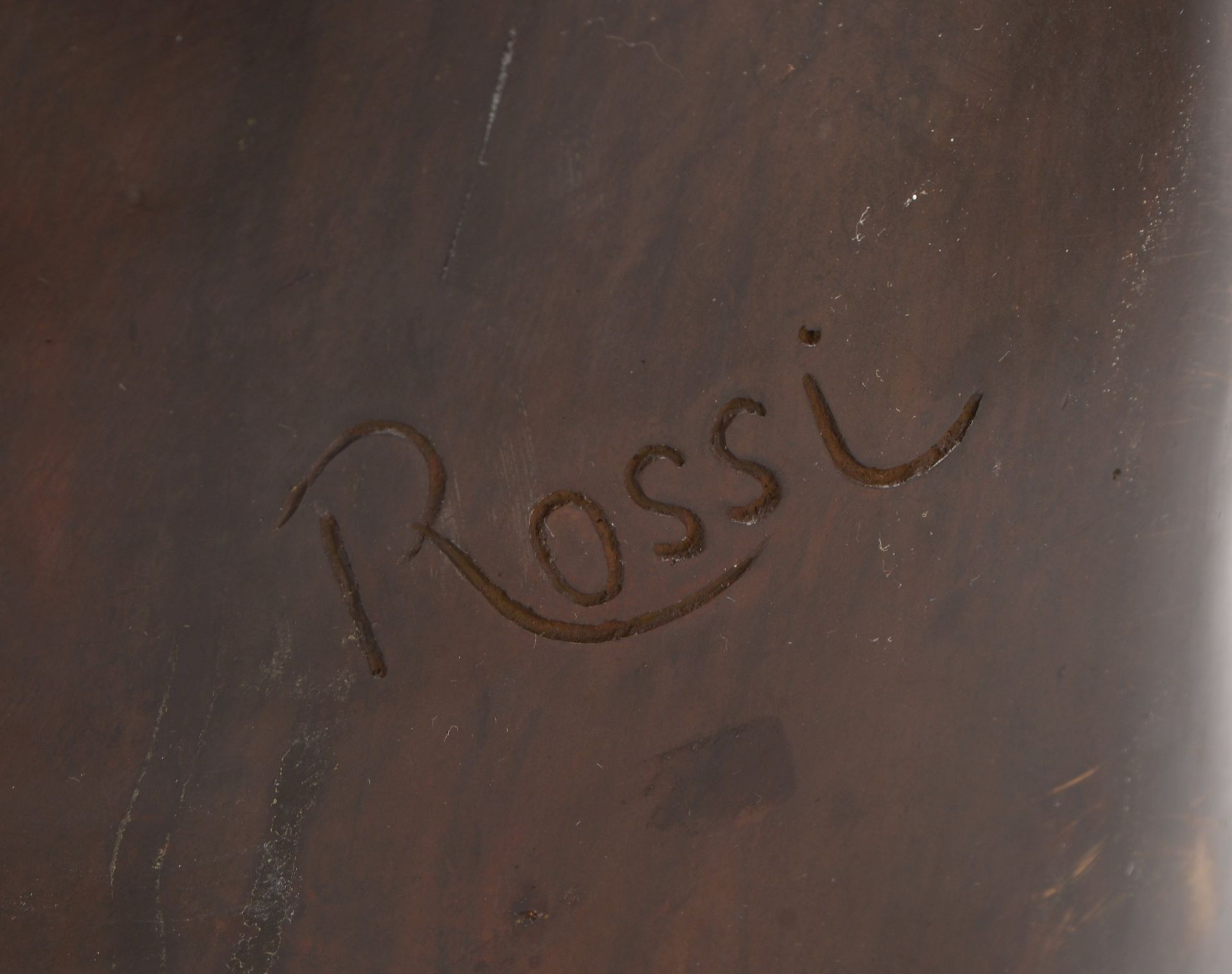 Rossi, Egisto (1824 - 1899, Italien), Bronzeskulptur, &#039;Liegender weiblicher Akt auf aufsteigend - Image 3 of 3