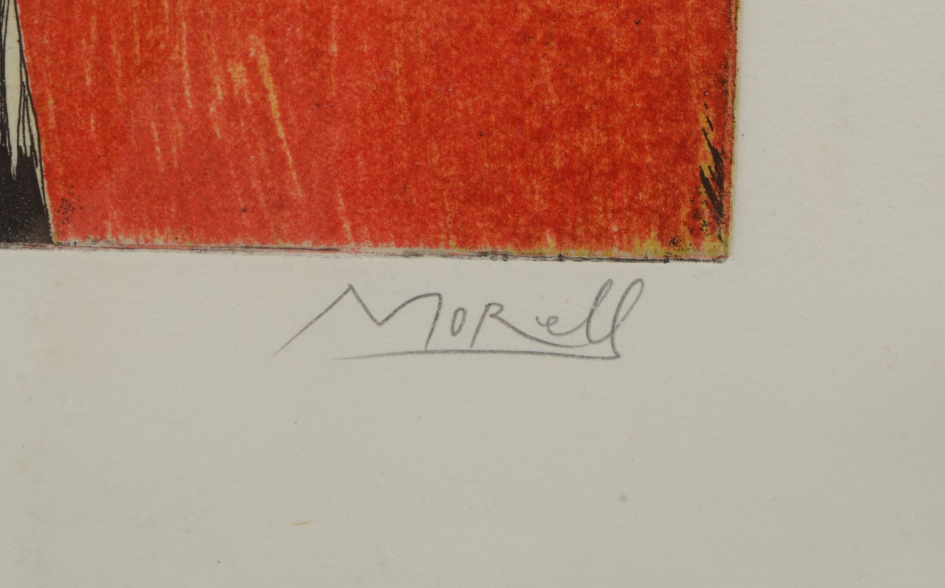 Morell, Pit, gro&szlig;e Farblithografie, &#039;Wenn ich zwei Fl&uuml;gel h&auml;tte&#039; (1971), A - Image 2 of 2